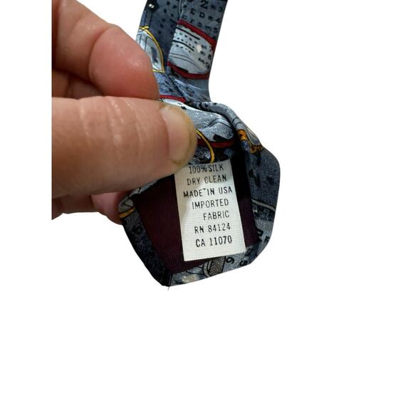 Ralph Marlin RM Style Optometrist Eye Glasses Eye Chart 1996 Necktie Silk - Picture 7 of 7